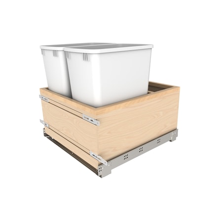 Rev-A-Shelf Maple Veneer, Light Brown, 11.5 in W, 19.54 in H, 21.5 in L, Light Brown 4VLWCSC-1527DM-2